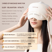 Techlove 2-in-1 Kopf- & Augenmassagegerät mit EMS-Wärmekompression, Luftdruck, Vibration, Kabelloser Fernbedienung & Zeitsteuerung