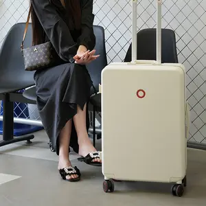 Equipaje de mano OMI de aluminio con ruedas silenciosas, equipaje de viaje de 20 pulgadas, maletas, bolsas de viaje, equipaje, stock femenino, listo para enviar