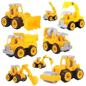 Hot Selling Learning Educational Engineering Vehicle Set Take Apart Car Construction Toys