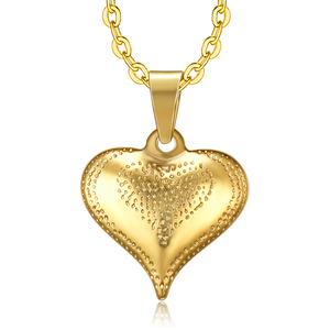 Cadeau de la saint-Valentin roamntci gravé amour bijoux en acier inoxydable collier <span class=keywords><strong>copine</strong></span> collier coeur en or - Product Image 1