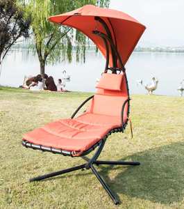 Nuovo <span class=keywords><strong>Design</strong></span> moderno in metallo 190*105*205cm per adulti esterno giardino Patio balcone seduta seduta altalena con supporto - Product Image 1