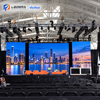 Mur vidéo LED en aluminium P3.91 500x500mm, approuvé CE RoHS, 5000cd, 7680Hz, ultra-réfréquence, IP65, 8K HDR10, pour location de scène de concert