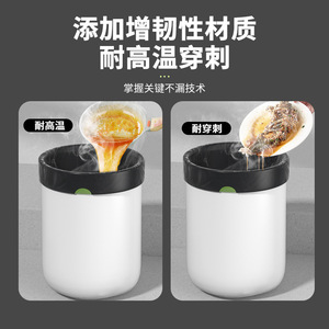 Okiss Drawstring Garbage Bags 450mmx500mm Thickened Black Kitchen Bathroom Trash Bags 80 Pcs Roll - Product Image 4