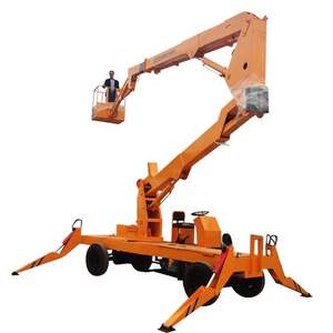 ลิฟต์เหล็กยืดหดได้12ม.-24ม. แบบพกพาสำหรับยกบูมลิฟต์เคลื่อนที่สำหรับใช้ในบ้านร้านซ่อมเครื่องจักรแบบใหม่ - Product Image 3