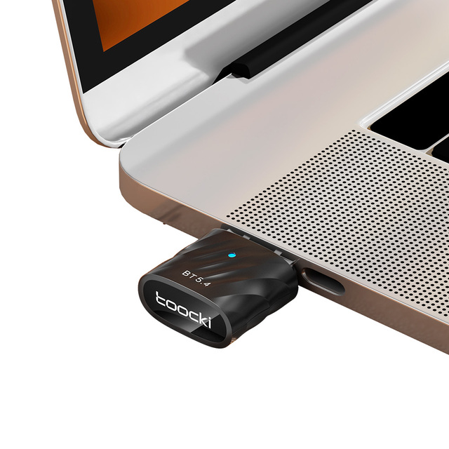 Toocki Premium Wireless 5.4 Dongle with Optical Audio Cable and Low Latency for Gaming/Home Theater