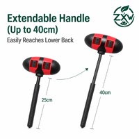 Marteau de massage rétractable portable pour la santé, bâton de tapotement des méridiens pour la relaxation du dos, du cou et des épaules, outil de massage corporel complet