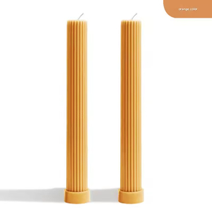 Wholesale 27cm Roman Column European Style Colorful Handmade Beeswax Soy Wax Pillar <b>Candle</b> Home Wedding Hotel Holiday Decoration - Product Image 6