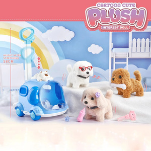 Jinying - Perro <span class=keywords><strong>de</strong></span> Peluche Eléctrico con Luz, Música y Cuentos, Jaula con Volumen Ajustable, Juego <span class=keywords><strong>de</strong></span> Roles, Juguete para Niños, Regalo <span class=keywords><strong>de</strong></span> Juego <span class=keywords><strong>de</strong></span> Imitación - Product Image 2