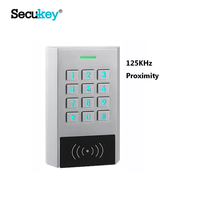 Clavier mécanique à boîtier métallique étanche IP66 125khz Em Rfid clavier mot de passe lecteur de carte clavier de contrôle d'accès autonome