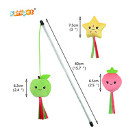 Famipet Fabricant – Nouveau jouet interactif pour chaton, design fruits thème printemps, bâtonnet de chat avec herbe à chat
