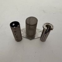 OEM SS304 316L Stainless Steel Perforated Filter Screen Cylinder Filter Element untuk Kapal Penyaring Laut