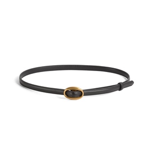 <span class=keywords><strong>Ceinture</strong></span> fine pour <span class=keywords><strong>femme</strong></span> en cuir de vache véritable avec <span class=keywords><strong>boucle</strong></span> ardillon en alliage <span class=keywords><strong>sans</strong></span> trous pour jeans et pantalons décontractés, Dropshipping transfrontalier - Product Image 5