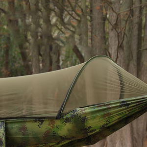 Hamac de camping, hamac suspendu d'extérieur pour les voyages, anti-retournement, ouverture automatique rapide avec moustiquaire - Product Image 6