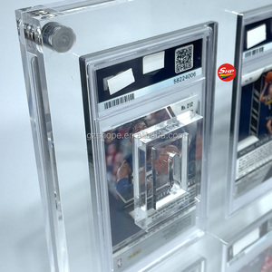 Étui de présentation pour cartes de basket-ball RC <span class=keywords><strong>Rookie</strong></span> avec protection UV, brillance, PSAed Gem Mint, support acrylique transparent, 9 emplacements, BGS CGC, cartes classées - Product Image 2