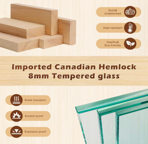 Kompor Listrik Kayu Cedar Merah Kanada <span class=keywords><strong>Sauna</strong></span> Uap Basah Kayu Solid untuk Luar Ruangan 4-6 Orang - Product Image 6