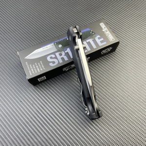 Coltello Tascabile da Esterno con Manico in ABS e Lama in Acciaio 8cr14mov, Coltello Pieghevole Portatile Leggero per Campeggio e Sopravvivenza - Product Image 6