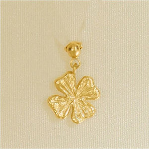 FUAMAY oro placcato 18K ciondoli fiori gioielli argento foglia ciondolo collana personalizzata quattro foglie fiore <span class=keywords><strong>FELICITA</strong></span> Charm collana donna - Product Image 3