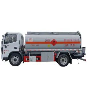 बड़े तेल परिवहन वाहन डोंगफेंग Tianlong एल्यूमीनियम मिश्र धातु टैंक कार