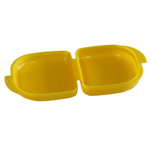 Plastic <b>Denture</b> Case With Two Compartments Portable Storage For Teeth Retainer And Orthodontic Appliances - Product Image 4