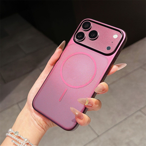 Ultra <b>Thin</b> PC Matte Magnetic Mobile Phone Cases for iPhone 18 15 16 17 Pro Max Wireless Charging Protective Hard Cover - Product Image 1