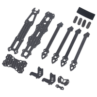 Kit de cadre de quadricoptère de course en carbone Mark4 295 mm 7 pouces, épaisseur des bras de 5 mm, supports imprimés en 3D, prêt à voler, résistant aux chocs
