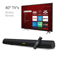 Barre de son home cinéma sans fil 2.0 canaux 4 haut-parleurs avec Super Bass 34 pouces 80W en ABS pour TV