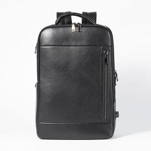 Sacs à dos en cuir Andong pour hommes, cuir de vache véritable, sac à bandoulière simple, sac à dos de mode pour affaires, grande capacité, 6748 - Product Image 5