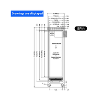 2,25 Zoll 2,25" Vollfarbiges TFT-Display-Modul IPS LCD-Bildschirm 76x284 SPI-Schnittstelle ST7789-Treiber für Arduino Großhandel