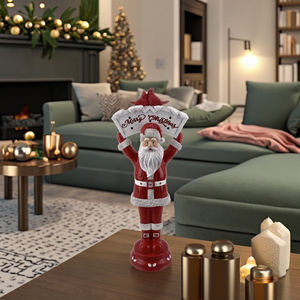 Estatua de poliresina de Papá Noel, decoración navideña de resina para niños, figurita y Juguete para regalo - Product Image 2