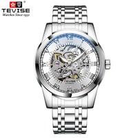 Winner Herren Luxus Transparentes Gelbgold Mode Diamant Leuchtendes Zahnradwerk Königliches Design Mechanisches Sport Hip-Hop-Uhrwerk