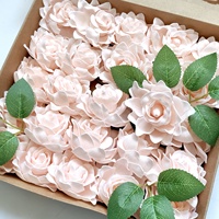 Mousse Simulation Gardenia Décoration de La Maison Fleur Saint Valentin Décoration De Mariage Décoration Bouquet