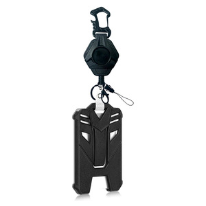 In stock: Multi-functional bottle opener with back <b>clip</b>, magnet, easy-open <b>buckle</b>, heavy-duty card holder, steel wire rope, - Product Image 1