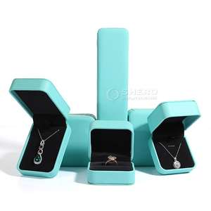 Business Luxury Gift Packaging-Premium PU <b>Leather</b> Jewelry <b>Box</b> Rings Necklaces Bracelets Package <b>Box</b> - Product Image 3