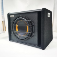 Caisson de basses actif de voiture haute puissance de bonne qualité avec boîtier et amplificateur DC 12V