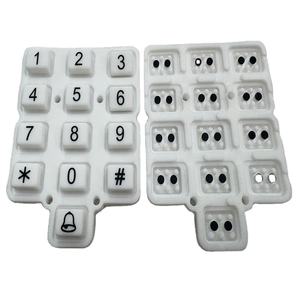 Werkseitig anpassen Langlebige Gummi-Ziffern tastatur Drucken Silikon tastatur mit leitfähiger Kohle pille für das Zugangs kontroll system - Product Image 1