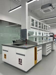 Postazione di Lavoro <span class=keywords><strong>in</strong></span> Metallo Stile Industriale, Tavolo da Laboratorio <span class=keywords><strong>in</strong></span> Ferro per Scuole Odontoiatriche, Applicazioni Mediche e Biologiche, Arredamento per Laboratori - Product Image 1