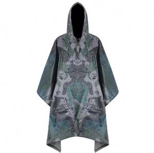 Poncho de lluvia personalizado para caza adulto camuflaje impermeable táctico lluvia abrigos impermeables en Stock - Product Image 6