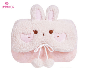 Lesheros Cartoon Winter Safety Rechargeable Fleece Plush Hot Water Bag Hand Warmer for Baby - Product Image 1
