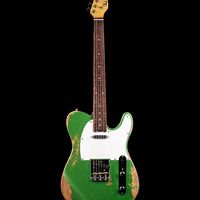 High-quality Vintage Relic Electric Guitar, Stainless Steel Frets, Alnico Pickups, Brass Bridge, Ideal for Professionals