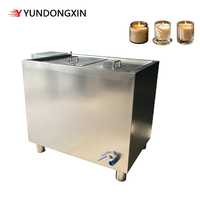 Cuve de fusion carrée en acier inoxydable de 250 L pour cire, chauffage à l'huile thermique, avec barre chauffante électrique pour la fabrication de bougies et de cire de soja