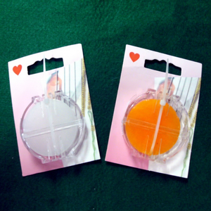DANKING DK-765T Conditionneur de fil de cire d'abeille 10g, boîte de cire de revêtement blanc et orange pour la couture et le tricot - Product Image 1