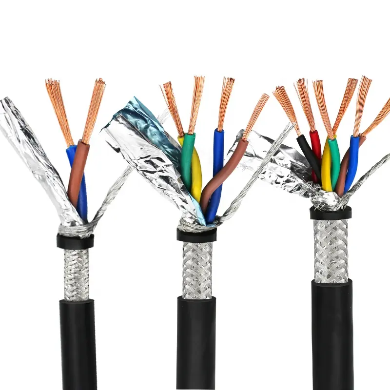 1 2 3 4 Paar 22awg PVC-Mantel RS232 RS485 Kommunikation kabel Signal Steuer kabel abgeschirmtes Kabel RS485
