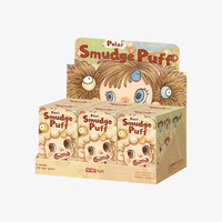 Authentique POP MART POLAR Smudge Puff Series Pendentif en peluche Boîte mystère 6 pièces/ensemble Mignonne poupée Pendentif de sac Porte-clés Cadeau