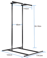 Nouvelle arrivée Pliable Portable Dip Bar Pull-up Pull Up Racks Installer sans aucune vis