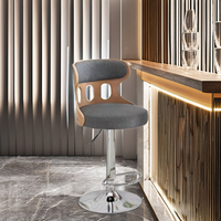 Vente en gros de tabourets de bar élégants à dossier haut pour hôtel, chaise de bar haute antique, tabouret, chaises de bar pour la cuisine