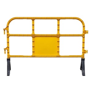 รั้วกั้นพลาสติกแบบปากเปิด 1.2 เมตร สำหรับไซต์ก่อสร้าง รั้วกั้นเคลื่อนย้ายได้ ป้องกันการชน ป้องกันการตก ป้องกันการกระแทก - Product Image 1