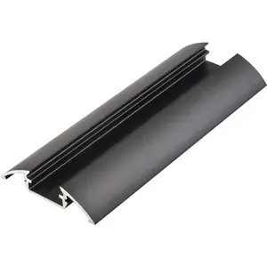 블랙 장식 알루미늄 LED 프로파일 라이트 히트 싱크 하우징 천장 용 로우 프로파일 라이트