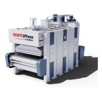Presse à chaud électrique à huile thermique à cycle court entièrement automatique Vario pour la production de contreplaqué, utilisée pour les portes, les pompes, le placage de bois