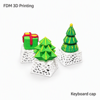 Custom Plastic Keycaps OEM Christmas Tree Mahjong Mechanical Keyboards Keycaps 3D Print FDM PLA Keyboard Caps Cover
