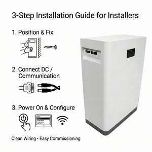 Batterie de stockage d'énergie domestique 5,12 kWh 51,2 V 100 Ah avec BMS pour la sauvegarde solaire résidentielle CAN RS485 - Product Image 6